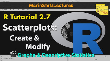 Scatterplots in R | R Tutorial 2.7 | MarinStatsLectures