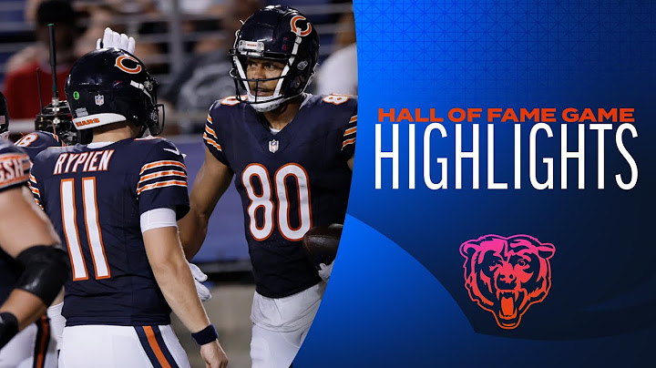 Chicago Bears Highlights vs. Houston Texans | 2024 Hall of Fame Game