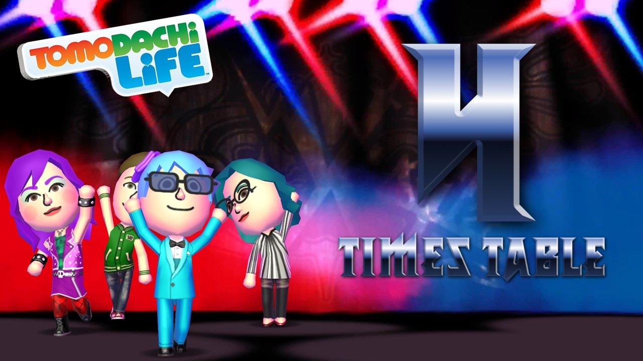 Tomodachi Life: The 4 Times Table Song (Heavy Metal Remix?🤘🎸)