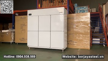 Tủ đông 6 cánh inox Berjaya BS6DUF/Z