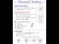 Chemical Bonding Class 11 Short Notes | Types of Chemical Bonding | NEET/JEE Chemistry