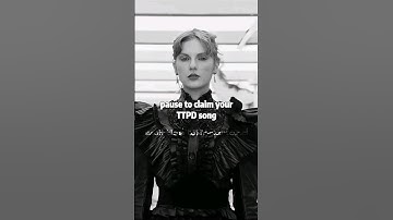 pause to claim your TTPD song | #TTPD #taylorswift #shorts