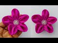 Cloth Flower Making Easy/Fabric Flowers  Making for Dresses / Fabric Flower Sewing Tricks