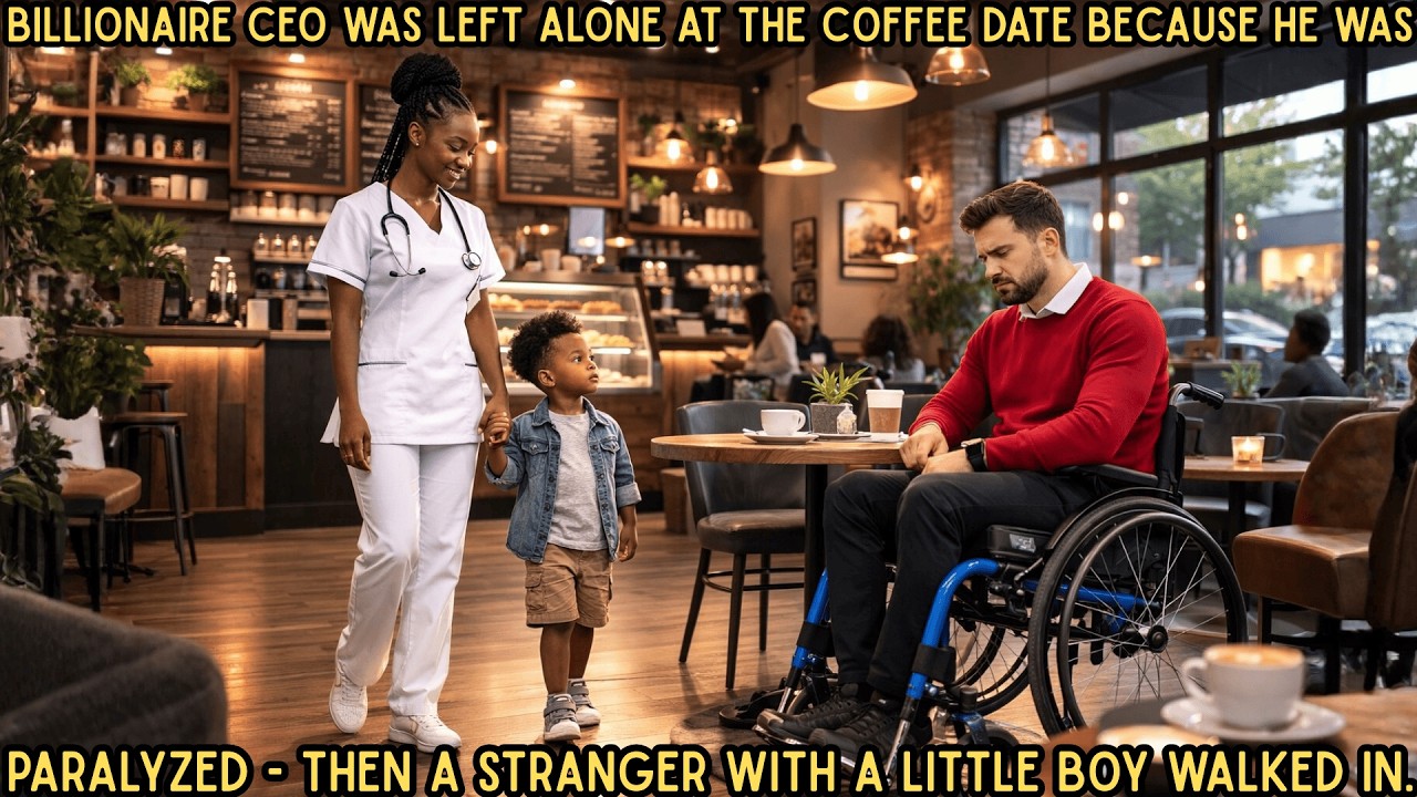 Billionaire CEO Was Left Alone At The Coffee Date Because He Was Paralyzed - Then A Stranger With