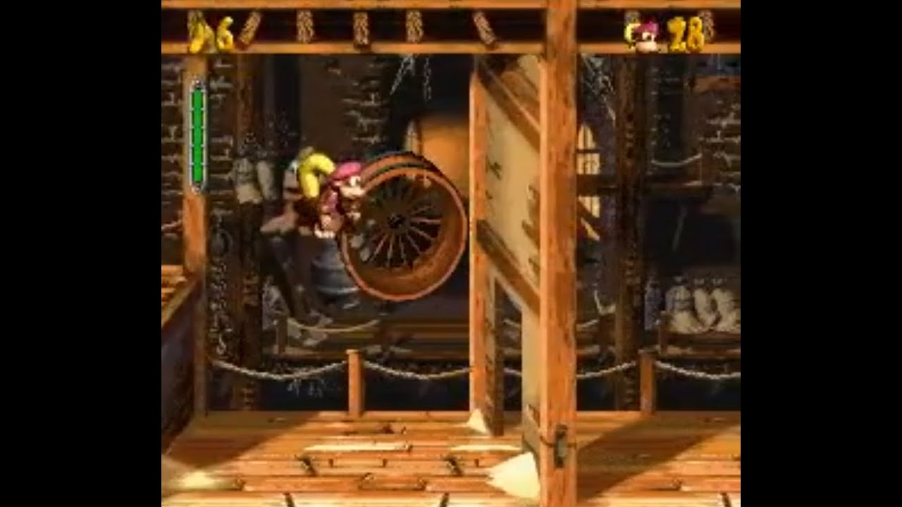 DKC3 - Squeals on Wheels Glitch SNES Cheats Secrets and Glitches Collection *Code in description