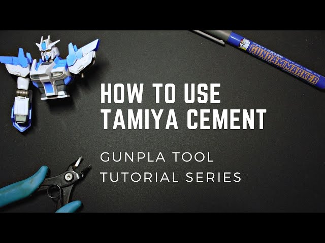 How to use Tamiya Cement - Gunpla Tool Tutorial Series 