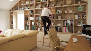 Strachan Home Library with Sliding Ladder