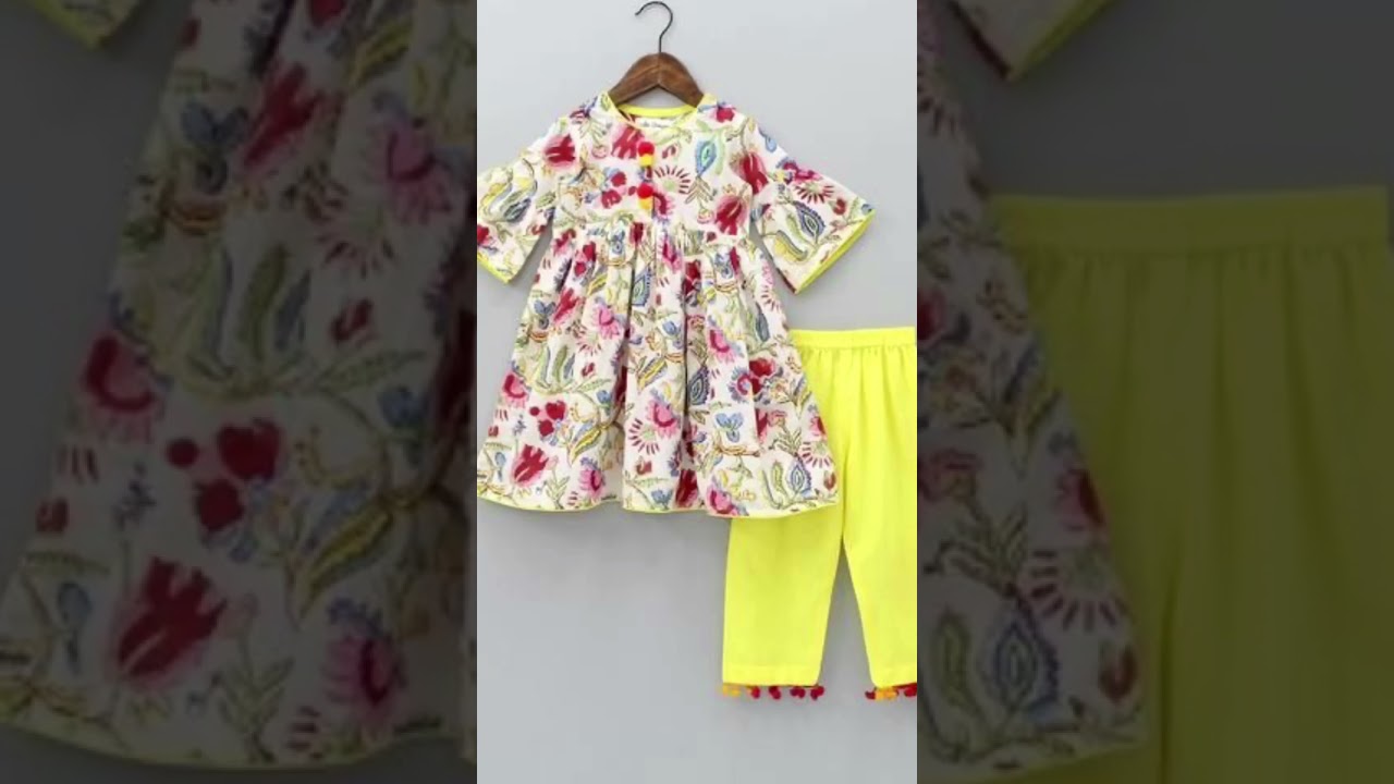 Beautiful kids winter shalwar kameez dresses design with colour combinations 2021.