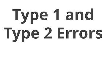 Type 1 and Type 2 errors by Daniel Lakens