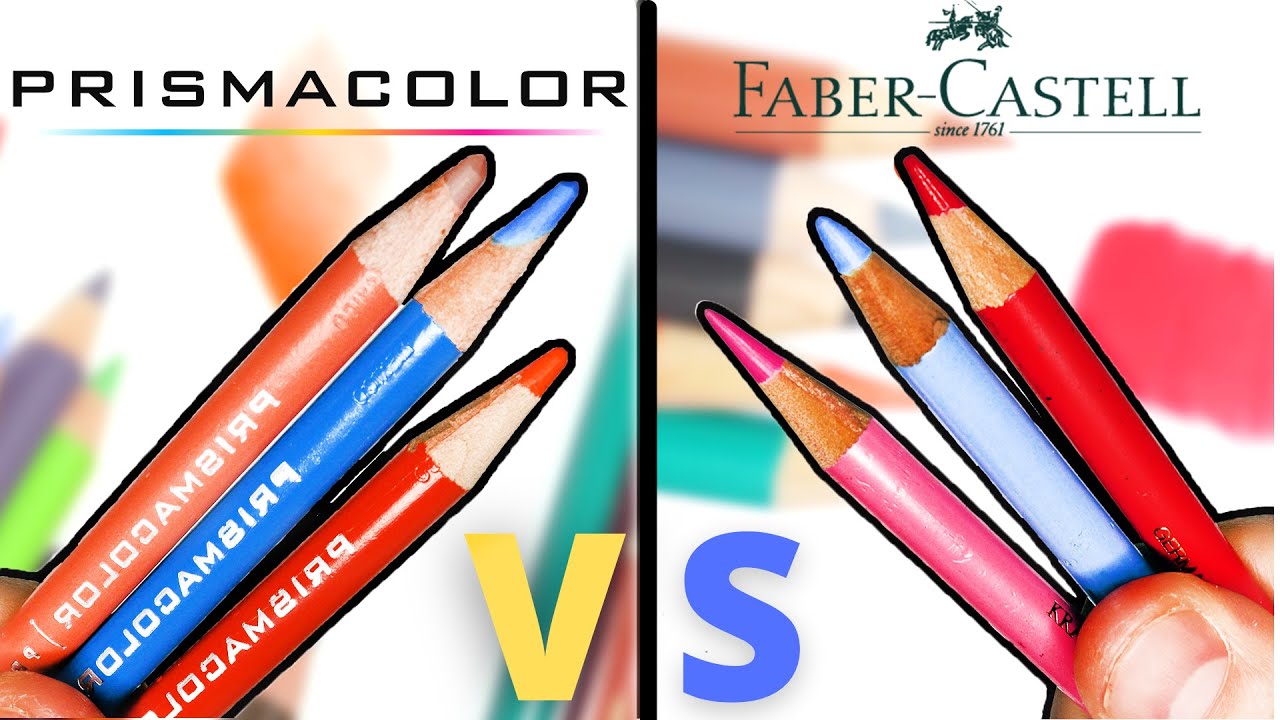 Prismacolor Vs Faber Castell Polychromos colored pencils w/ Lachri 