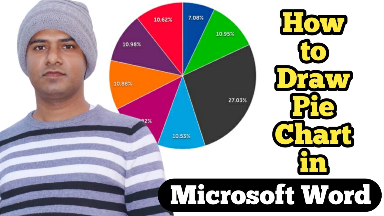 how to draw pie chart in ms word in Bangla - YouTube