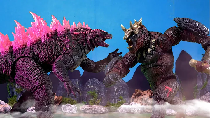 EVOLVED GODZILLA and KONG  vs BATTLE BEAST an epic battle stop motion