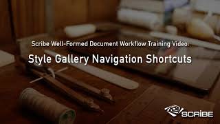 Scribe's WFDW Tutorial: Style Gallery Navigation Shortcuts