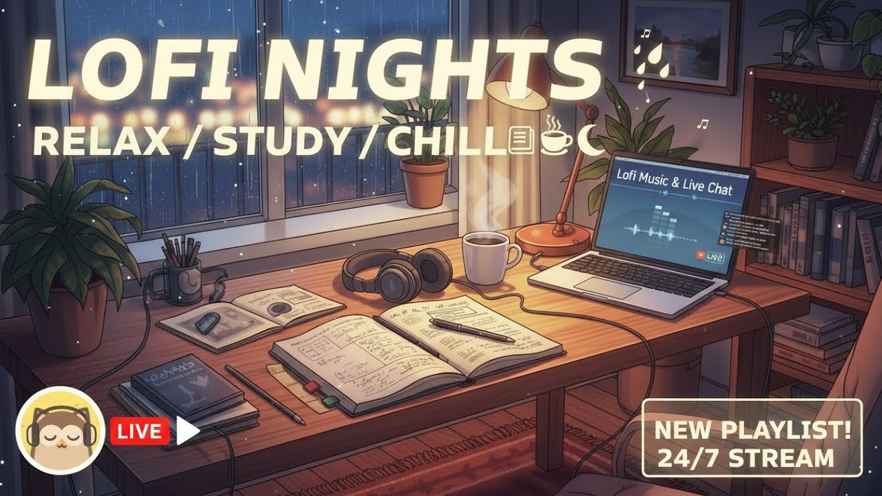 LoFi Focus Music 🎵 24/7 Study, Work & Relax Stream