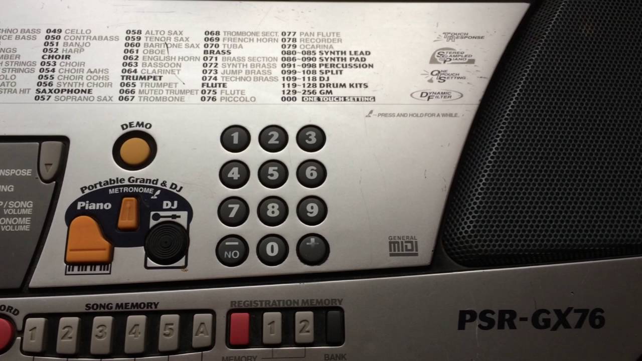 Yamaha PSR GX76 YouTube Yamaha PSR GX76 YouTube