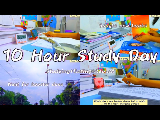 summer study vlog  10+ hours of productivity 