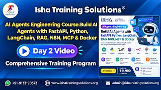 AI  Agents Engineering Day 2 On 21st September 2026.Demo  +91-9133190573 to enroll.