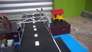 Rangkaian prototype jembatan buka tutup otomatis berbasis mikrokontroler arduino Uno R3