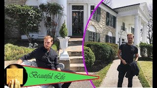 Outlander star Sam Heughan has been visiting 'The King' with a trip to Elvis' Pressley's former home