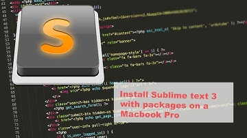 how to setup mac for web development . sublime text 3 packages installation