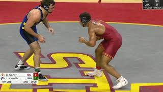 Nebraska Kearney vs Iowa State Men's College Wrestling Highlights 2025 | Carter vs Kinsella