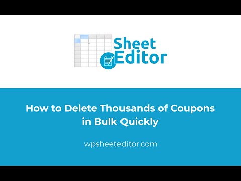 WooCommerce - How to Bulk Delete Coupons by Keyword, Status, or Date