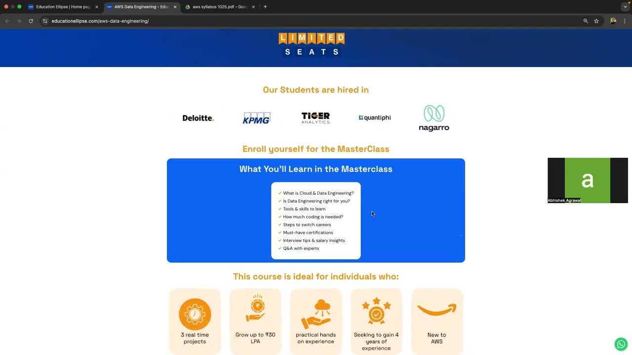 Мастер-класс по AWS Data Engineering