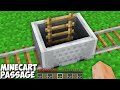 Where does leads SECRET PASSAGE inside MINECART in Minecraft ! MYSTIC LADDER !