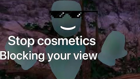 How to stop cosmetics blocking your view in your gorilla tag fan game￼!