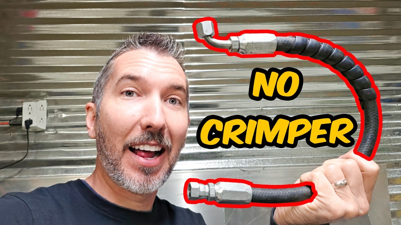Make a Custom Hydraulic Hose at Home — No Special Tools - YouTube