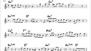 Miniatura de "Blue Bossa Easy Solo Example -2 for Alto Sax"