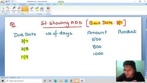 Average Due Date: Lecture 1 (CA FOUNDATION)