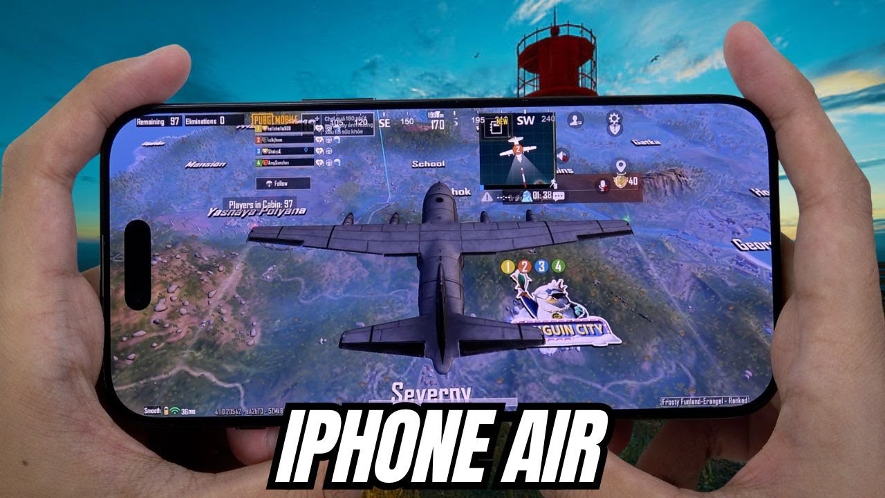 iPhone Air test game PUBG Mobile | Apple A19 Pro