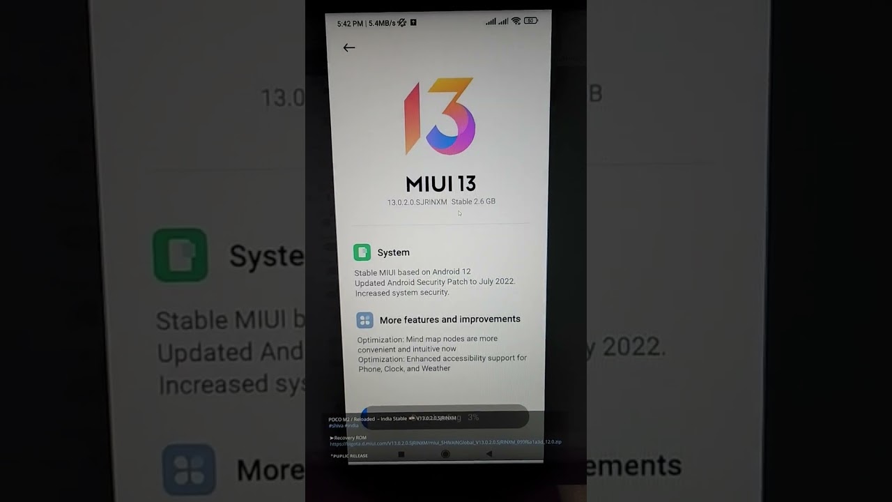 Poco M2/ Reloaded New Android 12 MIUI 13.0.2 OTA Update