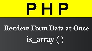 Retrieve Form Data at Once in PHP (Hindi)