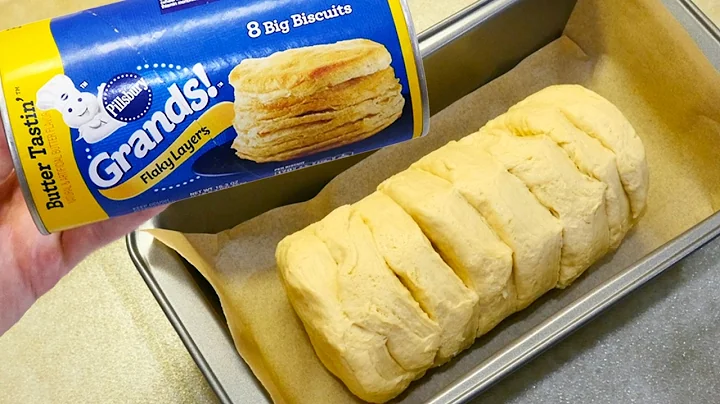 If you bake Pillsbury Biscuits in a bread pan..