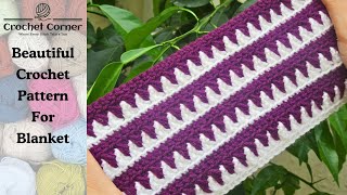 WOW! Amazing easy crochet pattern/crochet blanket