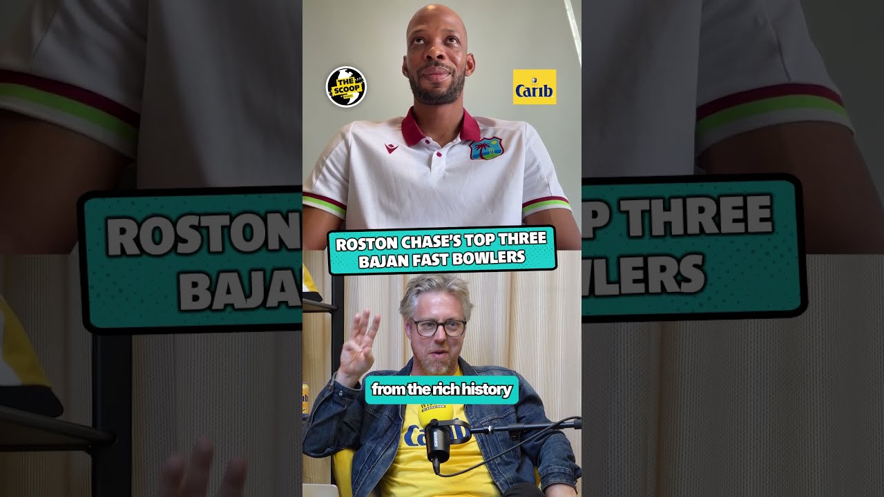 Roston Chase picks his top three fast bowlers from Barbados 🇧🇧☄️