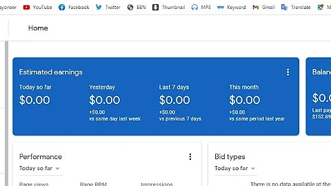 Google Adsense showing $0 Balance YouTube - How to fix