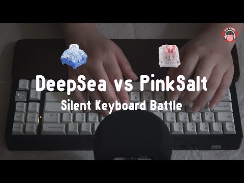 [ASMR] 카일 딥 씨 vs 하이무 핑크 솔트 | 저소음 스위치 비교 타건음 | Keyboard Typing ASMR