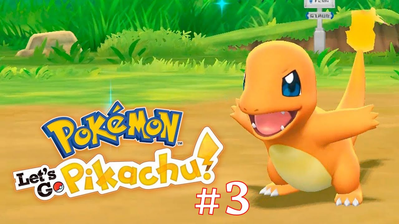 Pokemon let's go pikachu #3. ¿CHARMANDER? - YouTube