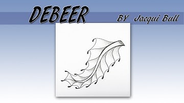 如何畫一般圖樣How to draw the Tangle Pattern DEBEER