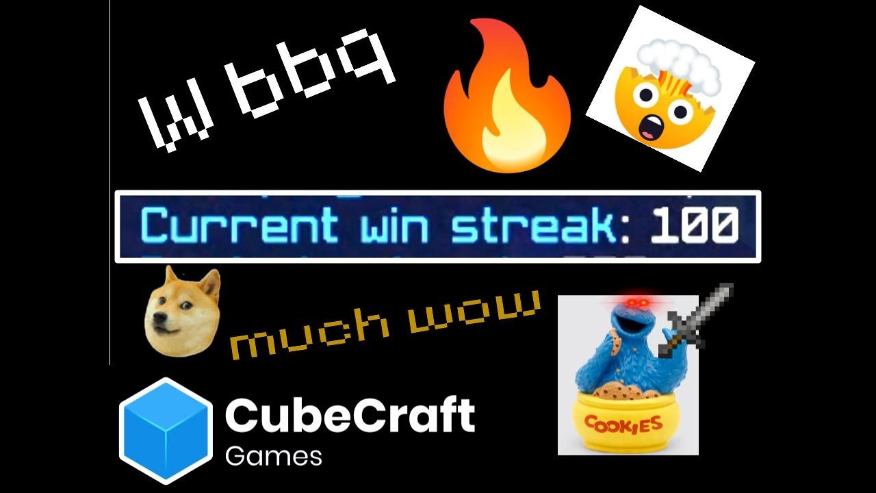 Cubecraft Duels- 100 Win Streak - YouTube
