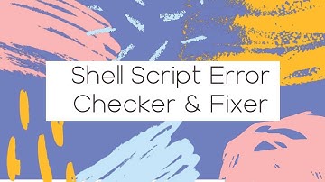 Easy shellscript error checker via shellcheck