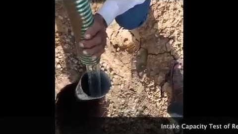 Intake capacity test of Mini injection recharge well - Vardhman Envirotech