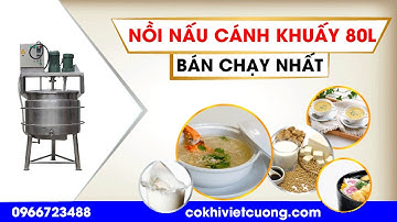 Nồi nấu có cánh khuấy 80l bán chạy nhất
