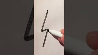 How to draw a lightning bolt ⚡️ (Easy)