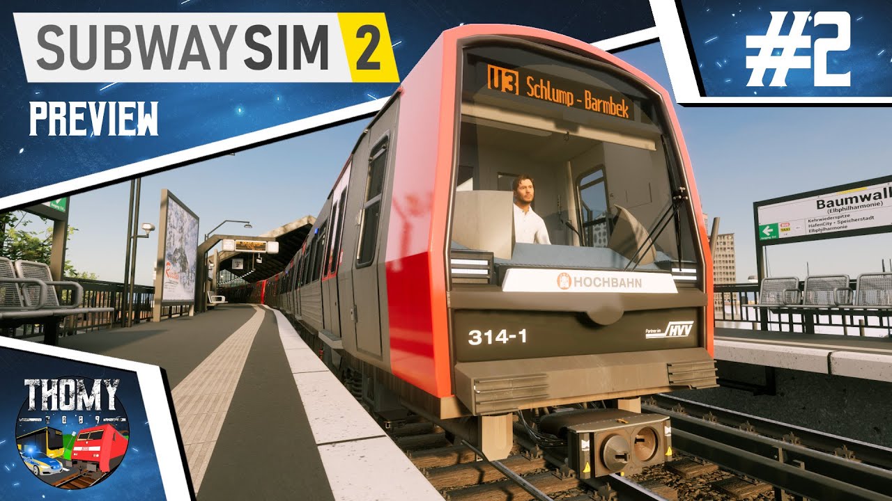 SubwaySim 2 🚋 #2 - Karriere Modus in Hamburg! [Preview]