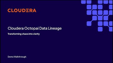 Cloudera Octopai Overview: Intelligent Automated Data Lineage