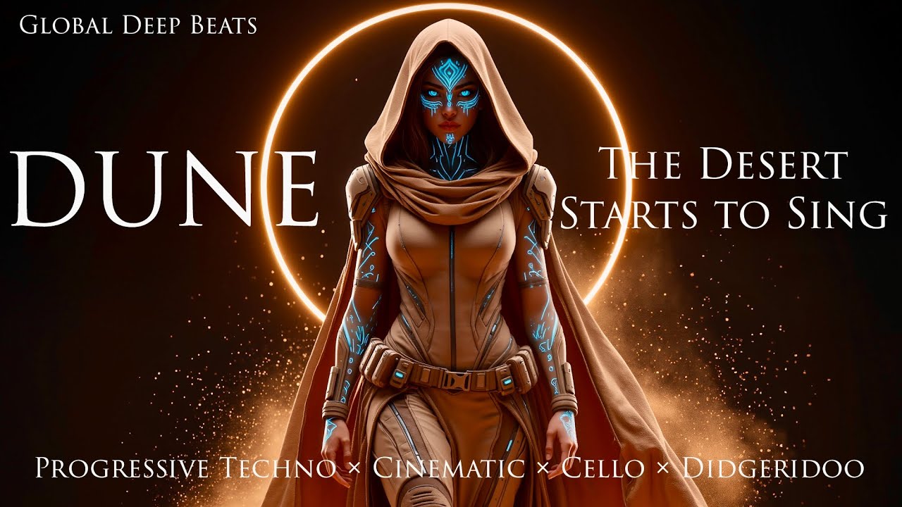 YouTube에서 ⚜️ DUNE – The Desert Starts to Sing ⚜️ | Global Deep Beats (Progressive Techno × Cinematic × Cello) 보기 YouTube에서 ⚜️ DUNE – The Desert Starts to Sing ⚜️ | Global Deep Beats (Progressive Techno × Cinematic × Cello) 보기